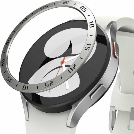 Ringke Stainless Bezel Ring for Galaxy Watch 4, 44mm - Silver (GW4-44-01)