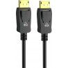 Powertech CAB-DP046 Cable DisplayPort 1.2V copper, 4K, 1.5m - Black