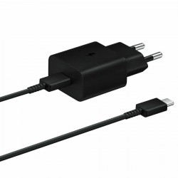 Samsung Fast Travel Charger 15W + Cable Type C To Type C Black