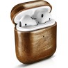 iCarer Leather Oil Wax natural leather case AirPods 1 / 2 - New Brown (WMAP011-BN)