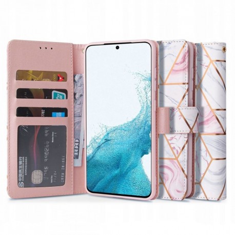 Tech-Protect Wallet Case Samsung Galaxy S22 - Marble