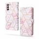 Tech-Protect Wallet Case Samsung Galaxy S22 - Marble
