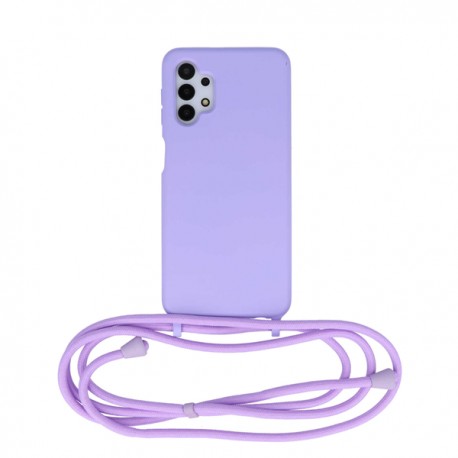 Vivid Silicone Case Lace Samsung Galaxy A32 5G Lilac
