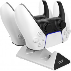 iPega PG-P5012 Dual Docking Station for PS5 Gaming Controller - White