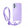 Vivid Silicone Case Strap Samsung Galaxy A53 5G Lilac