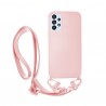 Vivid Silicone Case Strap Samsung Galaxy A53 5G Nude