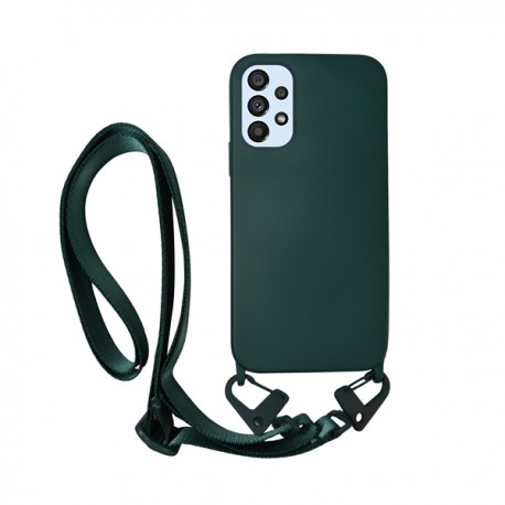 Vivid Silicone Case Strap Samsung Galaxy A53 5G Pine Green