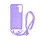 Vivid Silicone Case Strap Samsung Galaxy S22+ Lilac