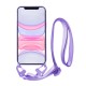 Vivid Silicone Case Strap Apple iPhone 11 Lilac
