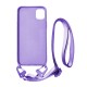 Vivid Silicone Case Strap Apple iPhone 11 Lilac