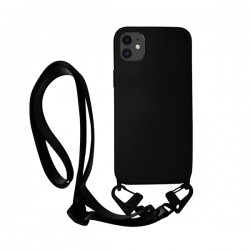 Vivid Silicone Case Strap Apple iPhone 11 Black