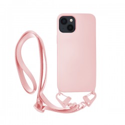 Vivid Silicone Case Strap Apple iPhone 13 Nude