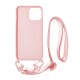 Vivid Silicone Case Strap Apple iPhone 13 Nude