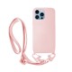 Vivid Silicone Case Strap Apple iPhone 13 Pro Nude