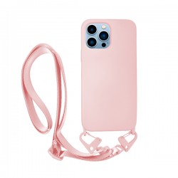 Vivid Silicone Case Strap Apple iPhone 13 Pro Nude
